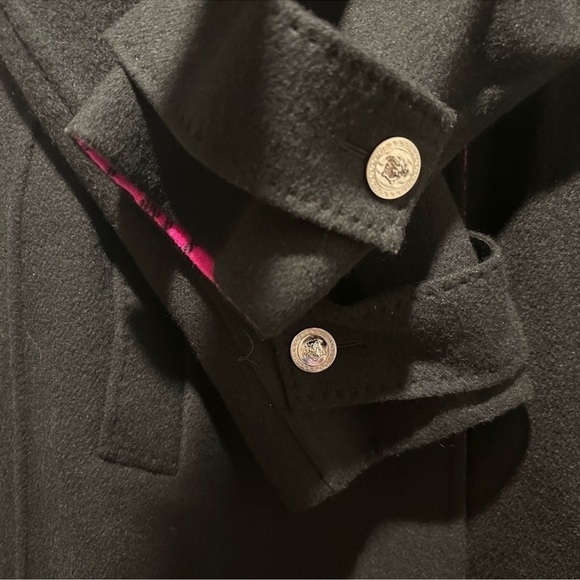 Versace Double Breasted Felt Wool Coat Size 46 - Picture 10 of 11